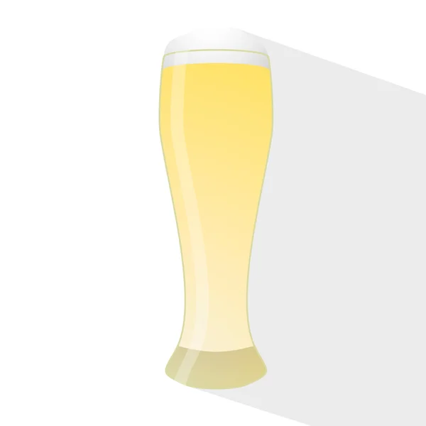 Creative vector illustration with a glass of beer — Stock Vector