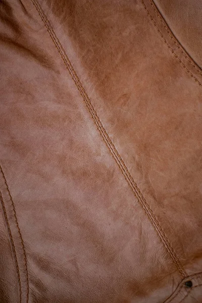 茶色の革の表面の質感抽象的な背景 — ストック写真