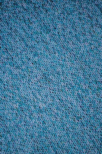 Knitted Fabric Knitting Abstract Blue Texture Background — Stock Photo, Image