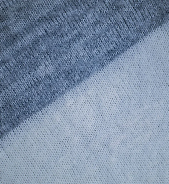 Tecido Malha Abstrato Azul Textura Fundo Dobras Produto Camisola Roupas — Fotografia de Stock