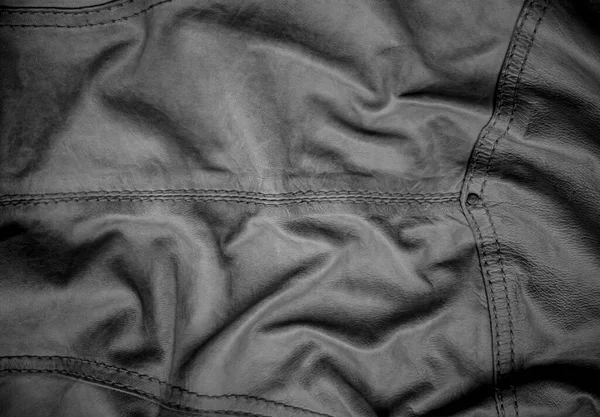 Textura Cuero Gris Monocromo Animales Fondo Abstracción Productos Cuero Pliegues — Foto de Stock