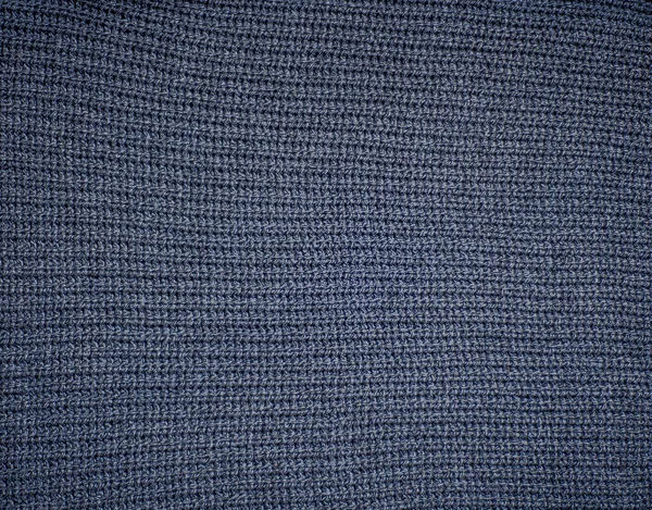 Tejido Punto Gris Oscuro Abstracto Azul Textura Fondo —  Fotos de Stock