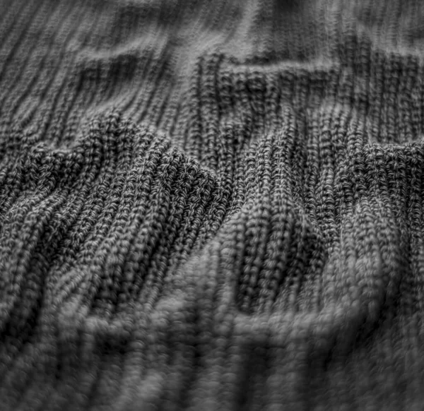 Вязание Голубой Ткани Вязание Абстрактных Линий Фона Текстуры — стоковое фото