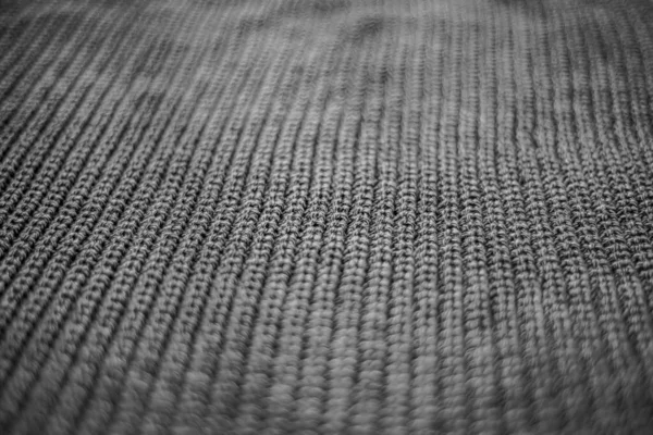 Knitted Blue Fabric Knitting Abstract Lines Texture Background — Stock Photo, Image