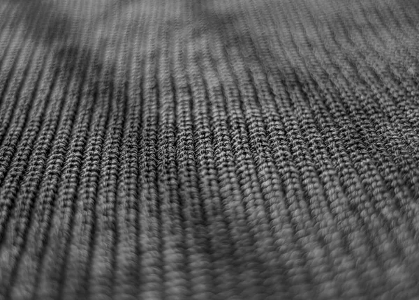 Stickad Blå Tyg Stickning Abstrakta Linjer Textur Bakgrund — Stockfoto