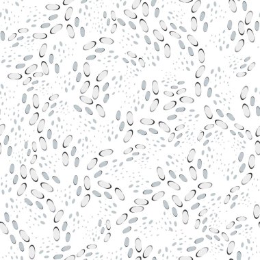 Siyah ve gri renkli lekeler hayvan ayak izlerine benziyor.