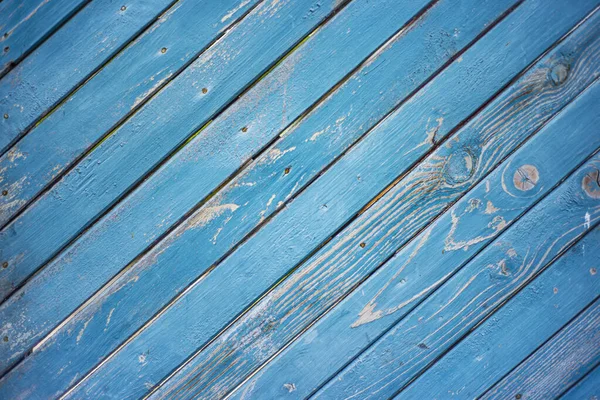 青い木の表面の美しい質感 木の板が斜めに配置されています — ストック写真