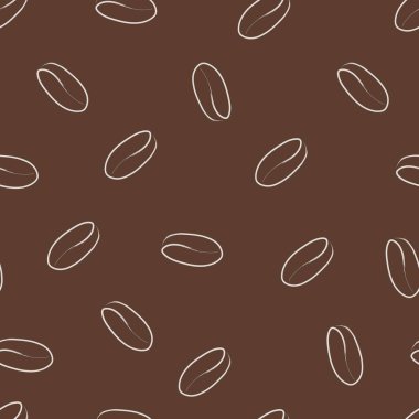Kahverengi renkli kahve çekirdekleri, kahverengi modaya uygun aromalı kahve.