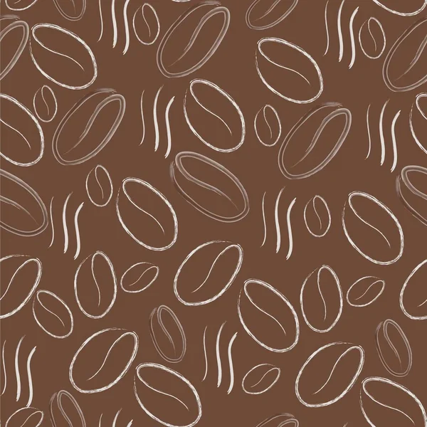 Kahverengi renkli kahve çekirdekleri, kahverengi modaya uygun aromalı kahve.
