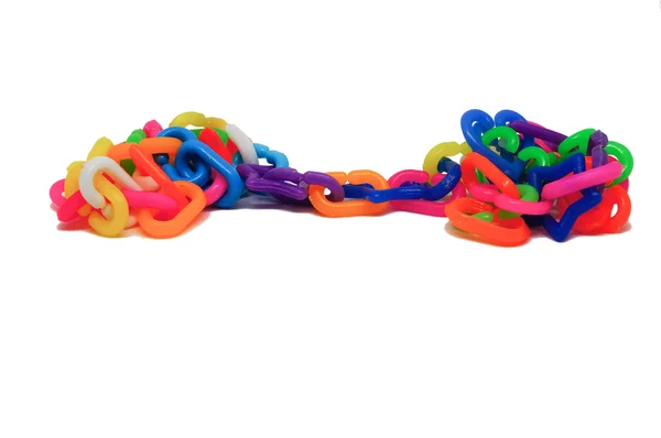Renkli plastik zincir oyuncak