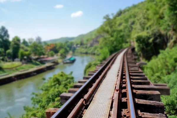 Railway blurred background — Stock Photo, Image