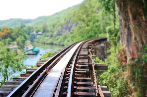 Railway blurred background — Stock Photo, Image