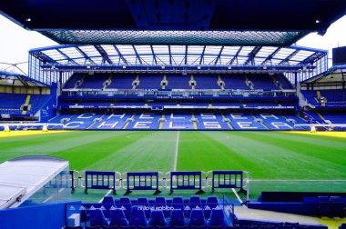Londra, İngiltere - 14 Şubat: Londra, İngiltere Stamford Bridge stadyum üzerinde 14 Şubat 2014. Stamford Bridge olduğunu Chelsea Football Club eve.