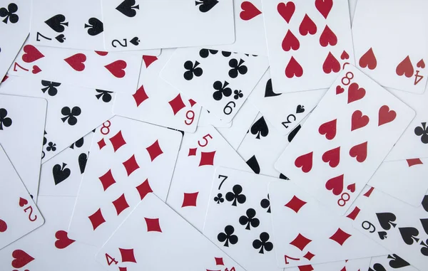 Poker oyunu için kart numarası dokusu arka planı oynanıyor.