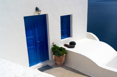 Mavi kapı, Santorini