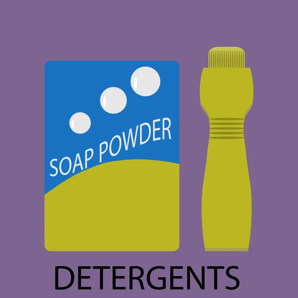 Icono de detergentes diseño plano — Archivo Imágenes Vectoriales