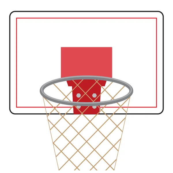 Basketball board and ring — Stock Vector