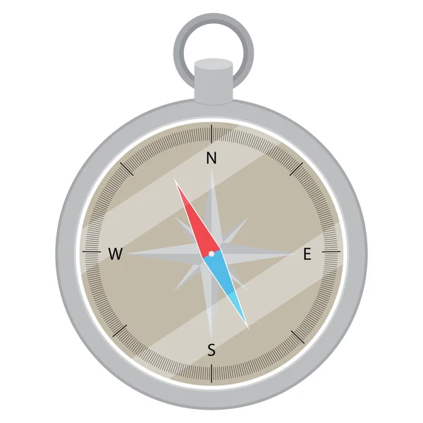 Zařízení kompasu plochý design — Stockový vektor