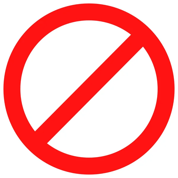 Yasak işareti kırmızı