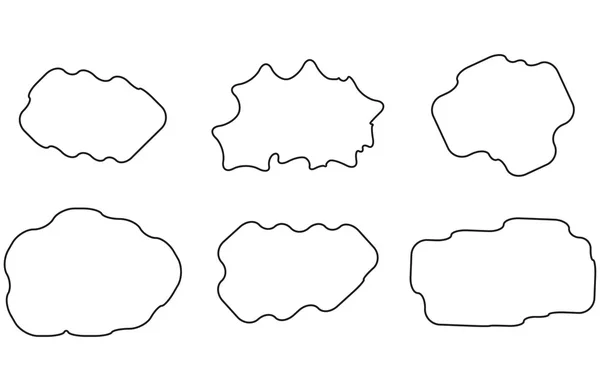 Nube lineal conjunto — Archivo Imágenes Vectoriales