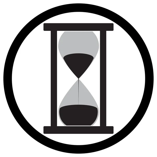 Hourglass icon flat — Stock Vector