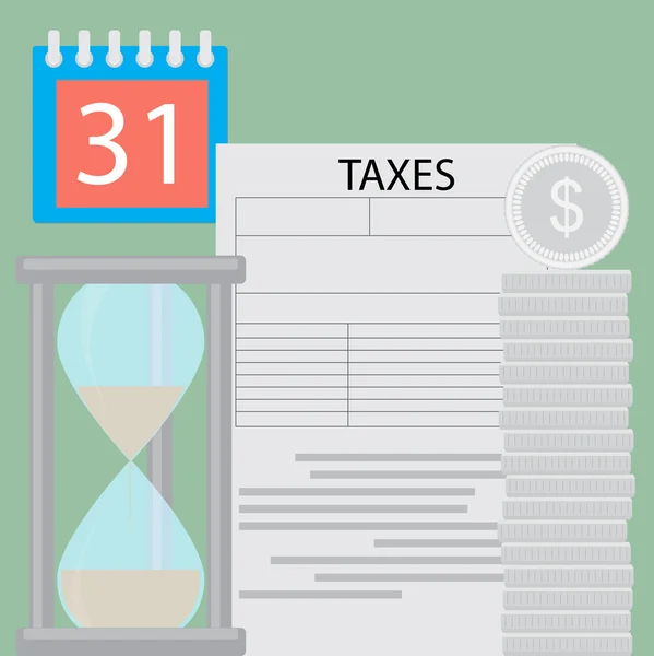 Φορολογικές χρόνο πληρωμής — Διανυσματικό Αρχείο