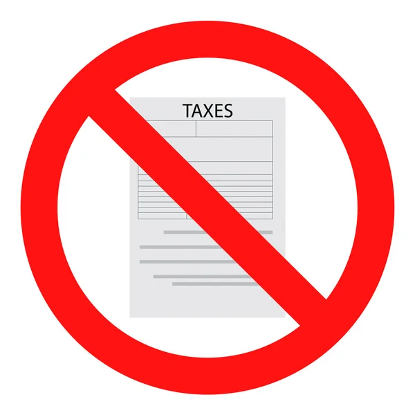 Vergi yasağı simgesi düz