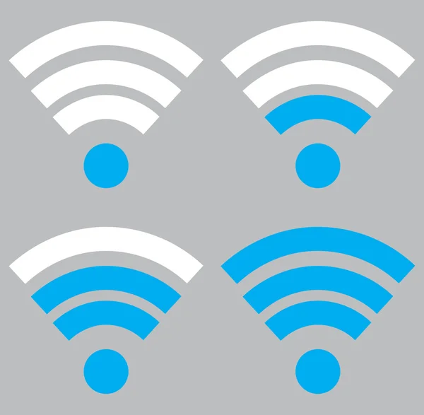 표시기 wifi 통신 설정 — 스톡 벡터