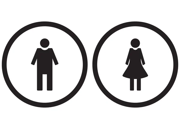 Conjunto de iconos género hombre y mujer — Vector de stock