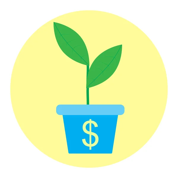 Tillväxt pengar ikonen — Stock vektor