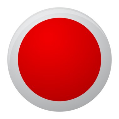 Japonya bayrak simgesi düz