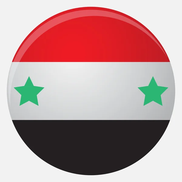 Syria flag icon flat — Stock Vector