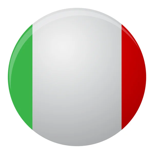 Icône drapeau Italie plat — Image vectorielle