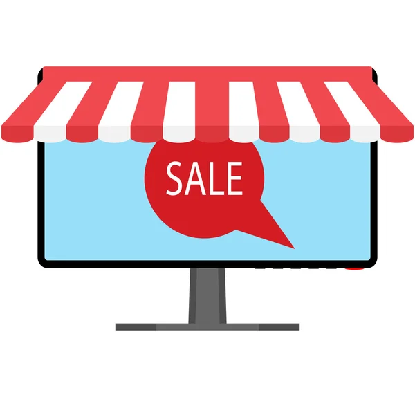 Verkauf Tag Online-Shop — Stockvektor