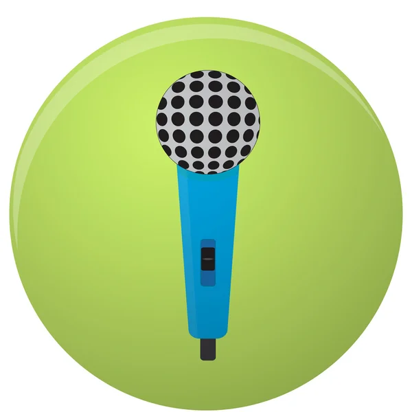 Microphone icon colored isolated — Stock Vector