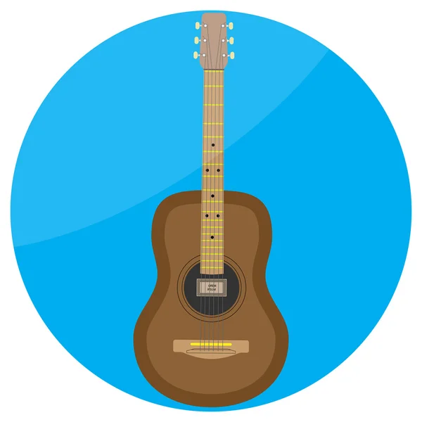 Акустическая гитара — стоковый вектор