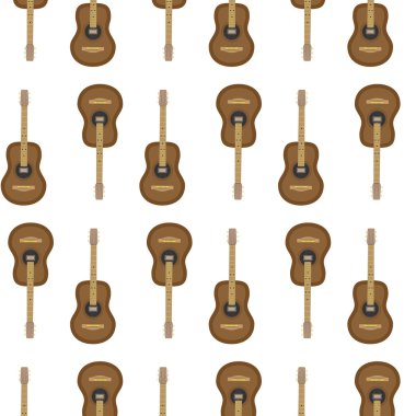 Desen sorunsuz akustik gitar