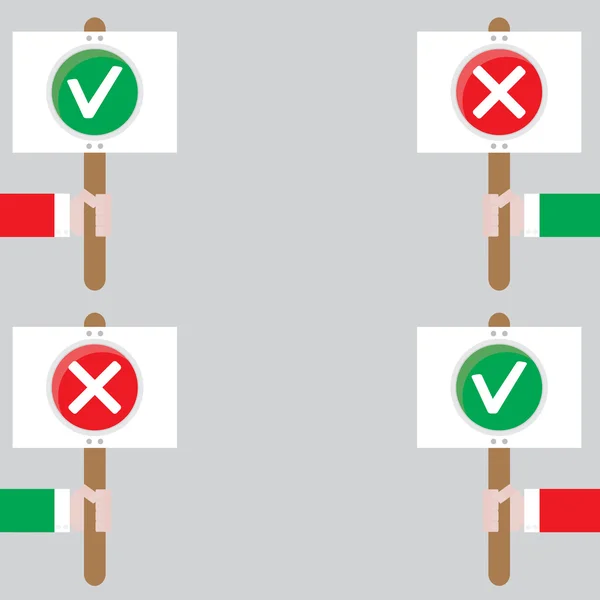 Concetto di modello banner diritto di scelta — Vettoriale Stock