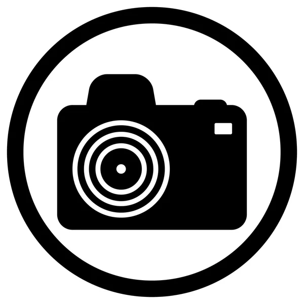 Fotografia fotocamera nera — Vettoriale Stock
