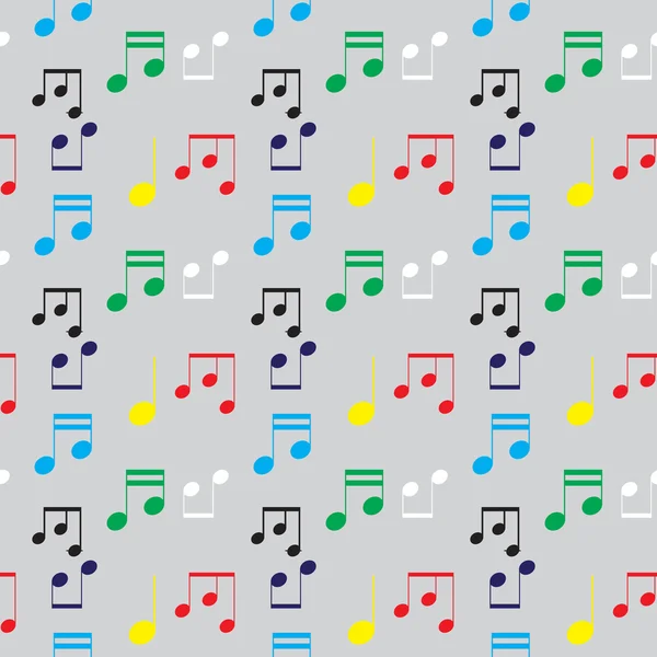 Color musical pattern — Stock Vector