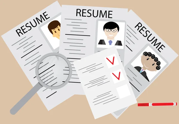 İşe alma ve çalışan düz tasarım