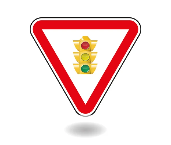 Sign light traffic — Stock Vector