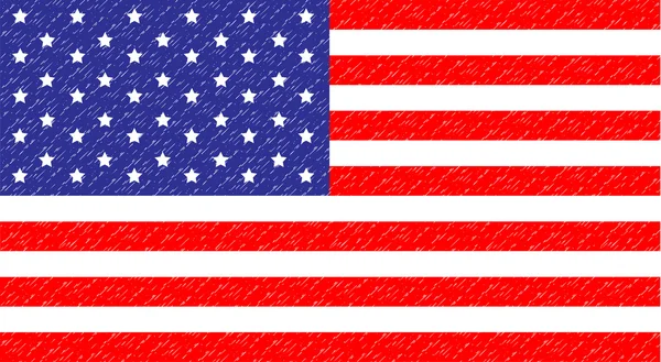 ธงชาติสหรัฐอเมริกา — ภาพเวกเตอร์สต็อก