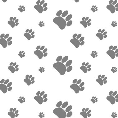 Sorunsuz pıtırtı ayak baskı köpek