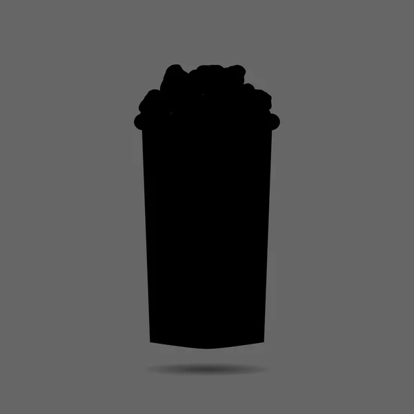 Pop corn pictogram — Stockvector