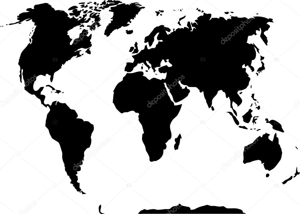 Cartina Del Mondo Bianco E Nero | Tomveelers Cartina Del Mondo Bianco E Nero | Tomveelers