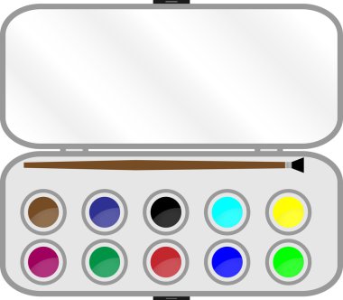 fırça ile boya üreten kutusunda ayarlayın