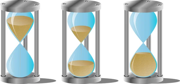 Hourglass set — Stock Vector