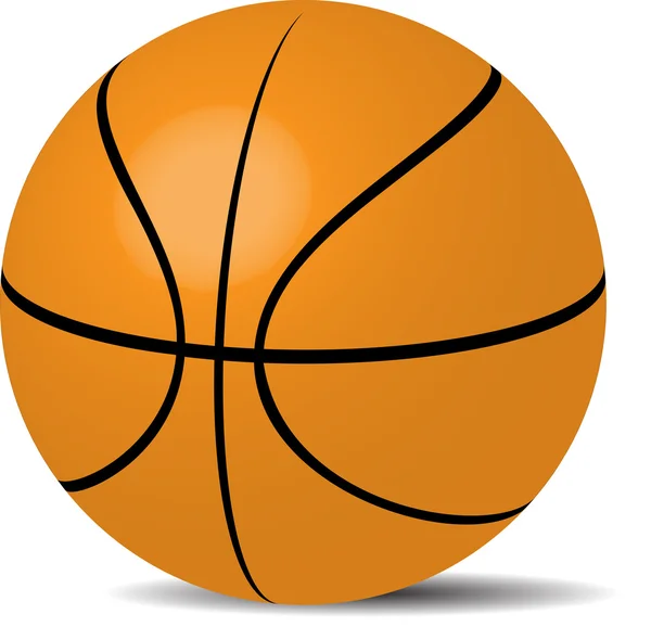 Ballon de basket sport — Image vectorielle