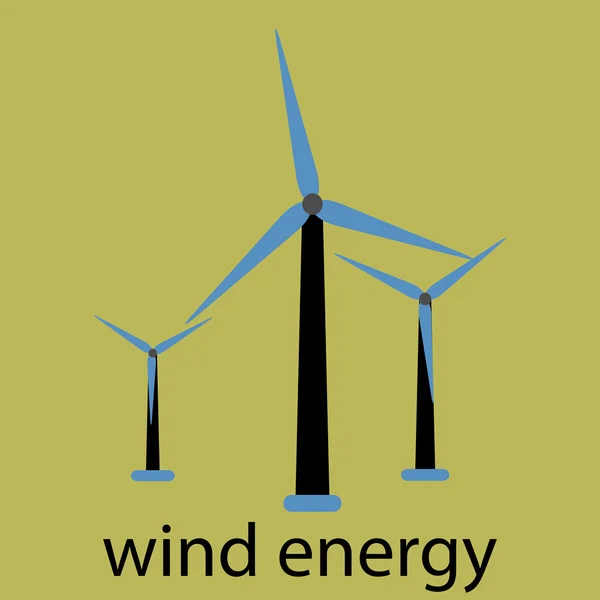 Wind energia ikona — Wektor stockowy